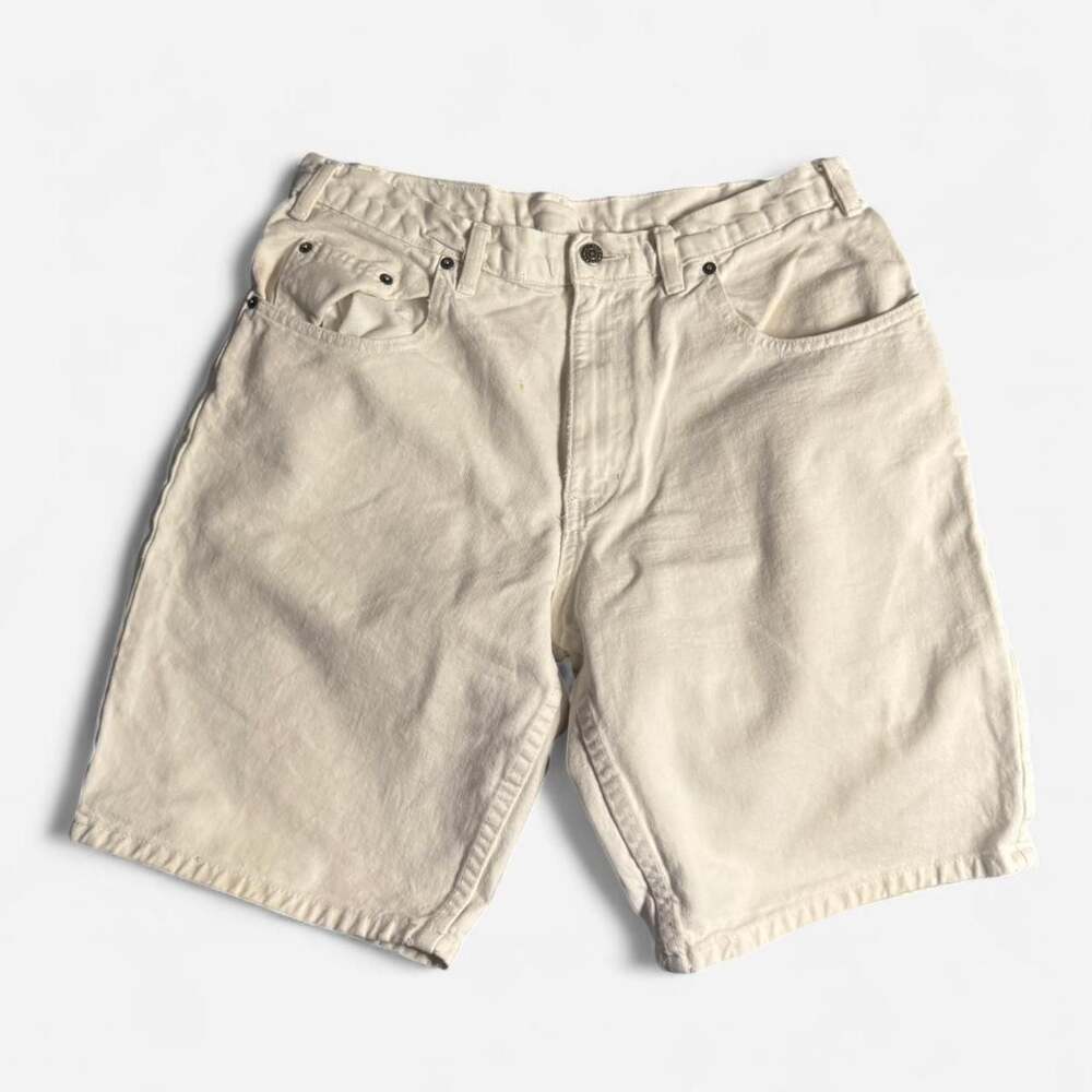 Vintage Nivea Denim Shorts Cream Size 34